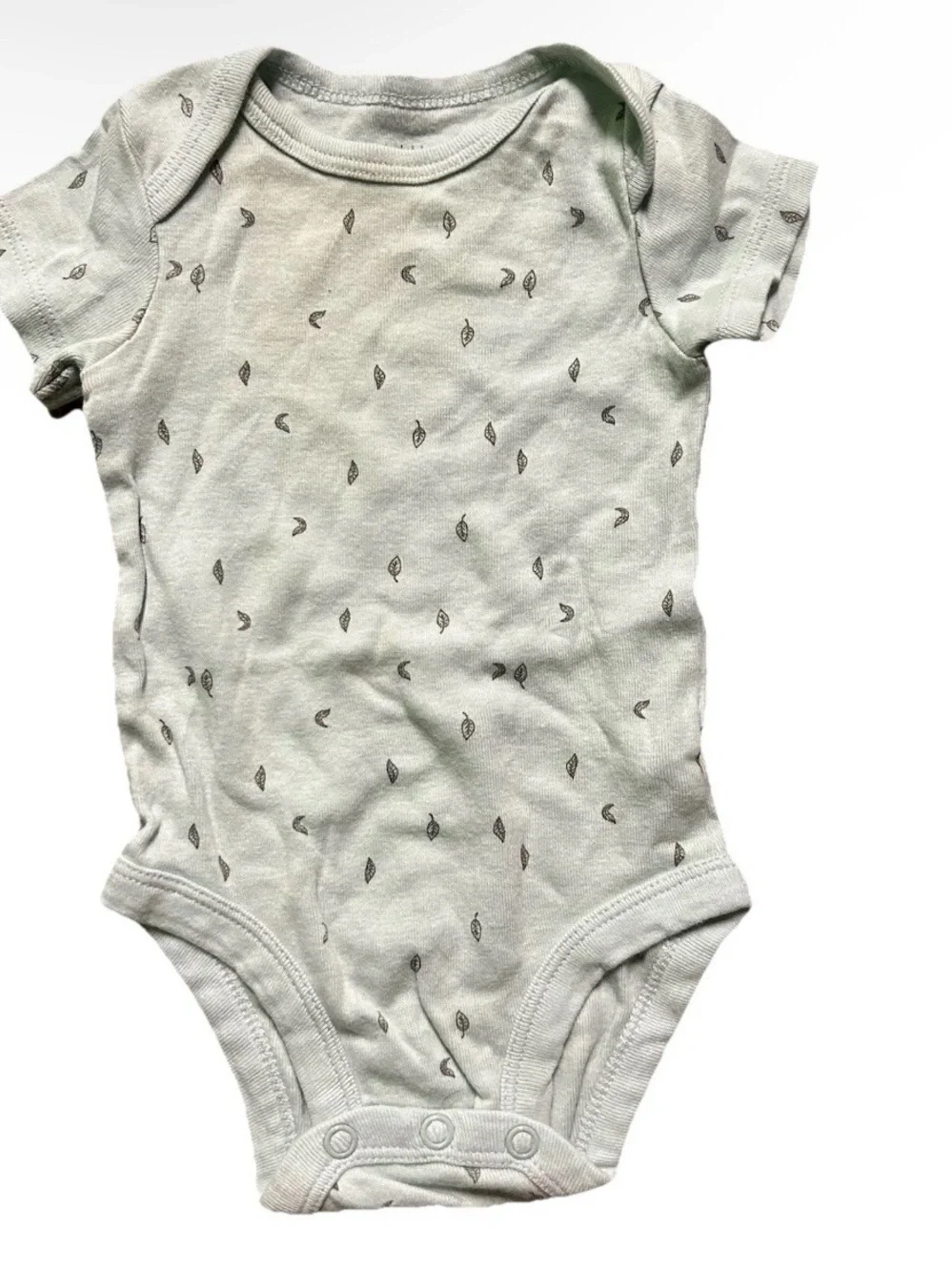 Neutral Baby Short Sleeve Bodysuits Solid Mom Dad Size 0-3 Months